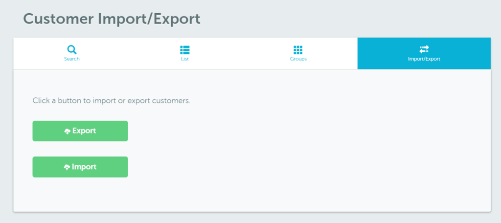 Custom Import/Export