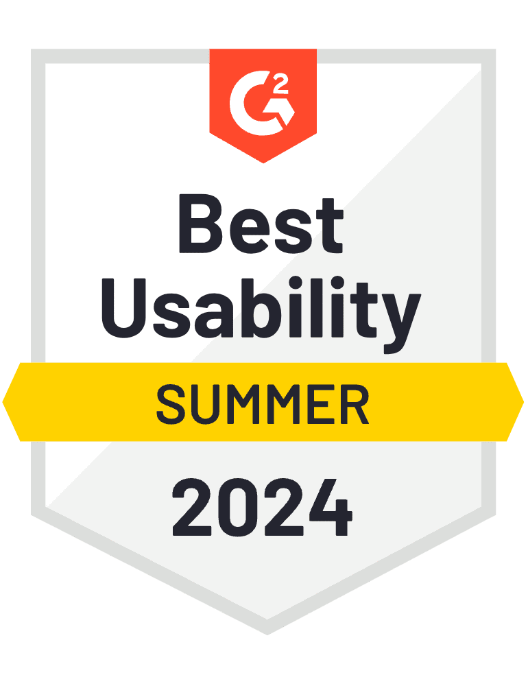 G2 Best Usability for Appointment Reminder Software - Summer 2024