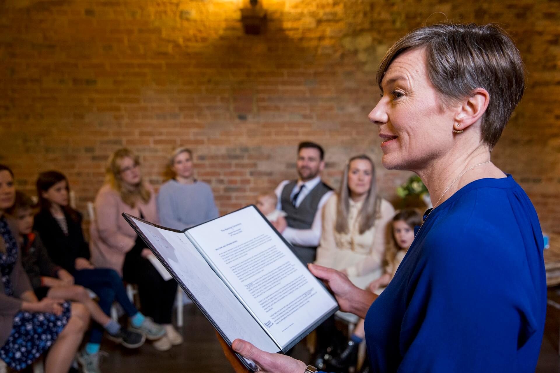 nonprofit founder and life coach talking to a group of people