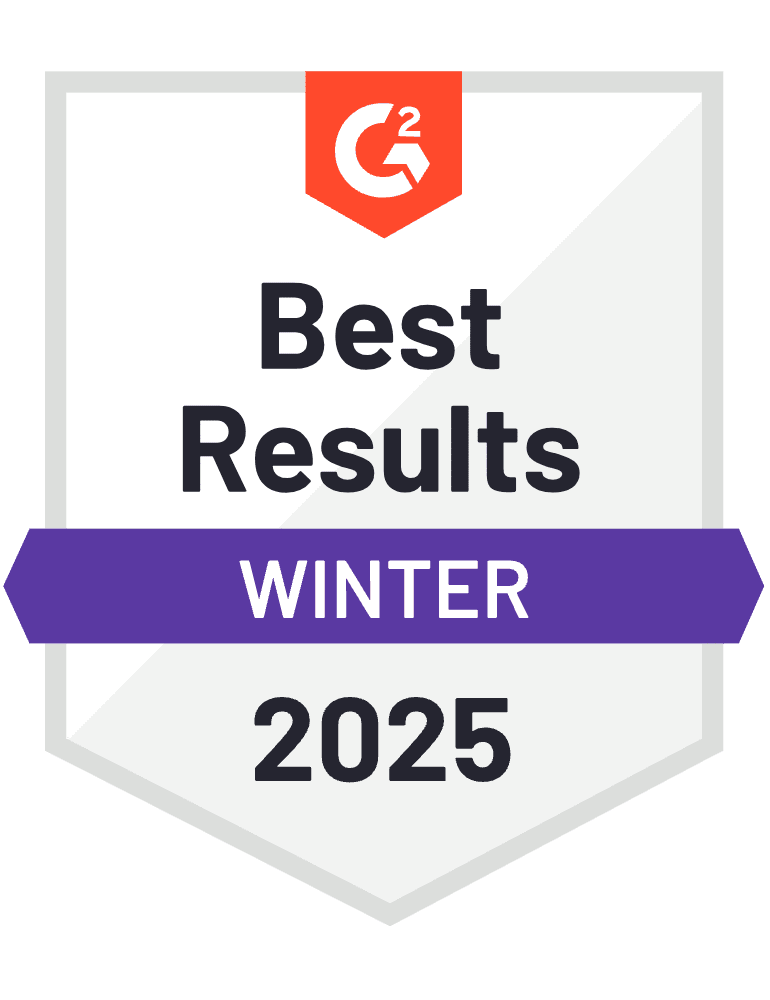 G2 Best Results for Appointment Reminder Software - Winter 2025